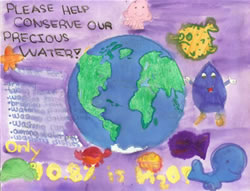 Entry in the coloring contest at Water Awareness Day